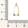 Rack Plating Brass Ice Pick Pinch Bails KK-Z030-05F-G-01-2
