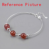 Anti-Tarnish Rhodium Plated 925 Sterling Silver Bangles BJEW-G681-01B-P-5