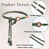 2Pcs Handmade Weaving Cotton Tie Knot Waist Chain Belts for Women Ladies Dress AJEW-CP0010-57-5