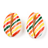 Printed Cowrie Shell Beads SSHEL-ZX006-07A-3