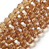 Electroplate Transparent Glass Beads Strands EGLA-A035-T10mm-A17-1