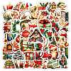 50Pcs Christmas Eve Theme Cartoon Paper Stickers X-DIY-P085-11-1