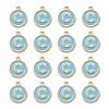 Golden Plated Alloy Enamel Charms ENAM-S118-04C-2