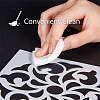 Plastic Drawing Painting Stencils Templates TOOL-WH0079-08-4