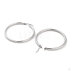 Non-Tarnish Ring 304 Stainless Steel Hoop Earrings for Women Men EJEW-B049-01G-P-2