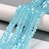 Imitation Jade Electroplate Glass Beads Strands LS-GLAA-F029-J4mm-C03-4