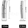 Tube 304 Stainless Steel Bayonet Clasps STAS-UN0008-38P-2