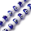 Handmade Evil Eye Lampwork Beads Strands LAMP-S069-01A-03-1