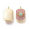 Natural & Synthetic Gemstone/Shell Pendants KK-P184-01-3