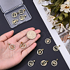 12Pcs 12 Styles Brass Micro Pave Cubic Zirconia Pendants KK-BM0001-01-3