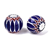 Handmade Millefiori Glass Round Beads LA-N002-10B-3