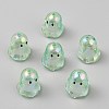 Transparent Acrylic Bead Caps TACR-WH0021-20B-1