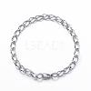 Tarnish Resistant 304 Stainless Steel Curb Chain Bracelets BJEW-P064-28P-1