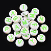 UV Plating Enamel Acrylic Beads PACR-N015-01C-2