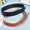 GOMAKERER 2Pcs 2 Colors PU Leather Chain Belts FIND-GO0001-58-4