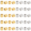 Unicraftale 40Pcs 4 Style 201 Stainless Steel European Beads STAS-UN0051-17-1