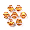 Transparent Glass Enamel Beads GLAA-G084-01C-3