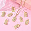 SHEGRACE Valentine's Day Brass Clear Cubic Zirconia Pendants XGRQ3K868-551G-5