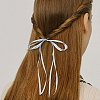 4Pcs 4 Colors Satin Hair Ties OHAR-GO0001-15-5