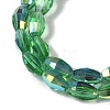 Electroplate Glass Beads Strands GLAA-Q101-03A-AB04-3