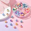 90Pcs 6 Colors Handmade Polymer Clay Beads CLAY-YW0001-80-5