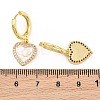 Brass Micro Pave Cubic Zirconia Hoop Dangle Earrings KK-CBA8324-16G-7
