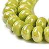 Glazed Porcelain Rondelle Beads PORC-Q001-01C-3