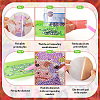DIY Cattle & Flower Pattern Coaster Diamond Painting Kits DIY-TAC0016-53-17