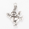 Tibetan Style Alloy Pendants TIBEP-Q063-91AS-RS-1