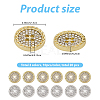 20Pcs 2 Colors Alloy Buttons BUTT-GF0004-09-2
