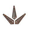 Walnut Wood Pendants FIND-Z050-09G-1