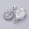 Natural Quartz Crystal Pendants X-G-E442-04W-2