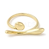 Brass Open Cuff Rings RJEW-Q778-18G-2