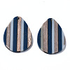 Stripe Resin & Walnut Wood Pendants RESI-N025-015A-C01-2