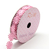 Glitter Powder Polyester Ribbons X-SRIB-S048-04A-1