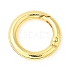 Rack Plating Brass Spring Gate Rings X-KK-Q781-11G-1