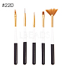 5 Pcs Nail Art Brush Pens MRMJ-Q059-022D-2