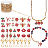 DIY Mixed Shapes Alloy Enamel Charms Necklaces Making Kit DIY-PH0031-32-1