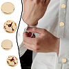 8Pcs 2 Styles Alloy Cufflinks BUTT-GA0001-34G-5