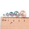 Rainbow ABS Plastic Imitation Pearl Beads OACR-MSMC001-03-2
