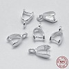 Anti-Tarnish Rhodium Plated 925 Sterling Silver Pendant Bails STER-E050-01P-3