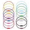 32Pcs 16 Colors Baking Paint Stainless Steel Cable Wire Keychain AJEW-SC0002-21-1