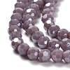 Electroplate Opaque Glass Beads Strands EGLA-A035-P4mm-A11-3