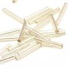 Silver Lined Transparent Glass Bugle Beads SEED-R028-2x18-B02-1