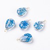 Inner Flower Glass Pendants GLAA-K036-C05-NF-2