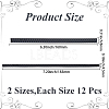24Pcs 2 Styles Plastic Firm Headband Non-slip Strip DIY-CY0003-02-2