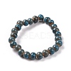 Handmade Fancy Antique Glazed Porcelain Ceramic Round Beads Strands X-PORC-L019-6mm-11-2
