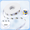 25 Yards Sport Ball Theme Printed Polyester Grosgrain Ribbon OCOR-WH20002-03B-03-6