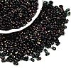 Picasso Spray Painted Glass Seed Beads SEED-T006-04-14-3