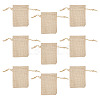 20Pcs Rectangle Polyester Imitation Burlap Packing Pouches Drawstring Bags ABAG-TA0001-96A-3